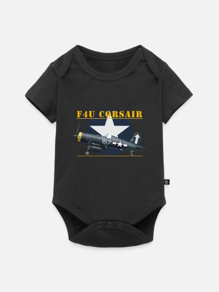 F4U Hedrick shirt design - Body à manches courtes Premium Bébé - noir