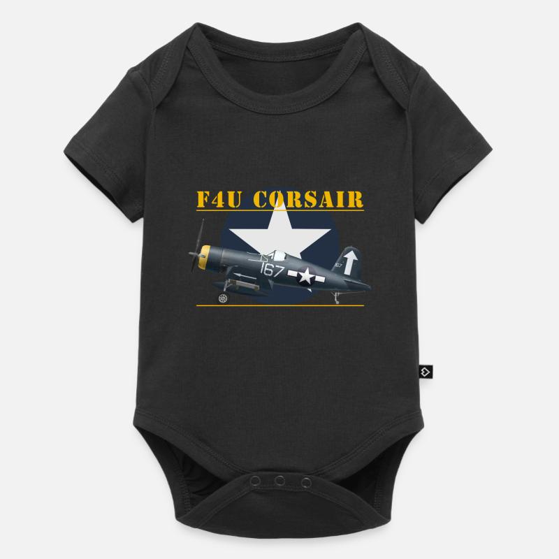 F4U Hedrick shirt design - Body à manches courtes Premium Bébé - noir