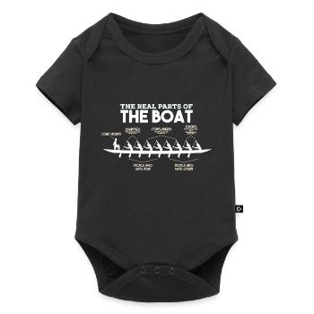 Parts of a Boat - rowing rowing rower canoe boat - Baby Premium short-sleeve bodysuit - black - Front