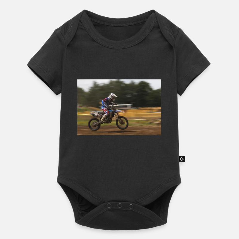 motocross - Body à manches courtes Premium Bébé - noir