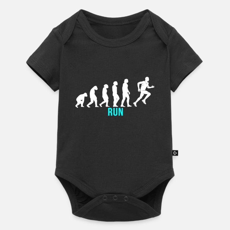Exécuter Evolution - Body à manches courtes Premium Bébé - noir