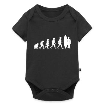 Evolution Surfing Surfers surfboard surfing - Baby Premium short-sleeve bodysuit - black - Front