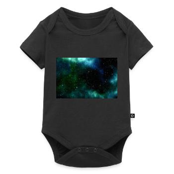Galaxy - Baby Premium Kurzarmbody - Schwarz - Vorne