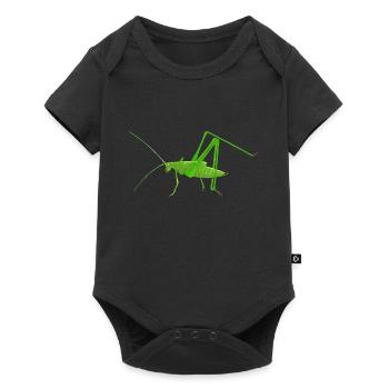 Cricket insecte mantis sauterelle - Body à manches courtes Premium Bébé - noir - Devant