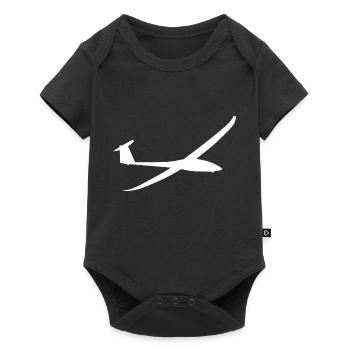 Glider glider sailing plane - Baby Premium short-sleeve bodysuit - black - Front