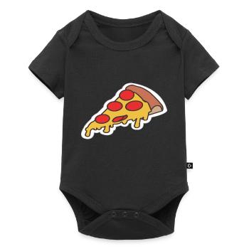 Pizza pizza - Body à manches courtes Premium Bébé - noir - Devant