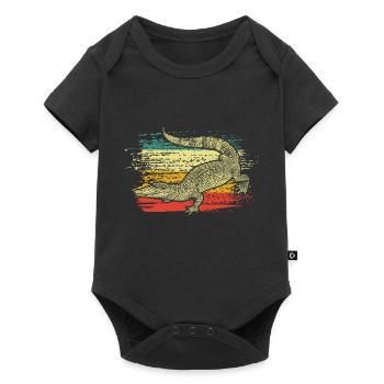 Alligator Crocodile - Baby Premium short-sleeve bodysuit - black - Front