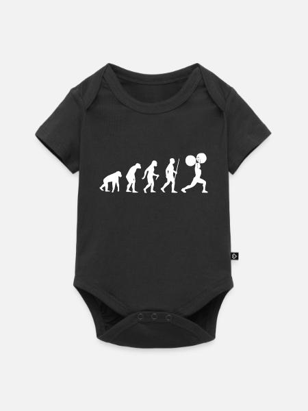 Weightlifting - Baby Premium Kurzarmbody - Schwarz
