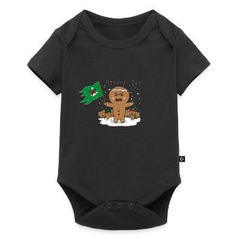 Gingerbread Revolution Anti Christmas Gift - Baby Premium short-sleeve bodysuit - black - Front