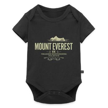 Mont Everest T-shirt - Body à manches courtes Premium Bébé - noir - Devant