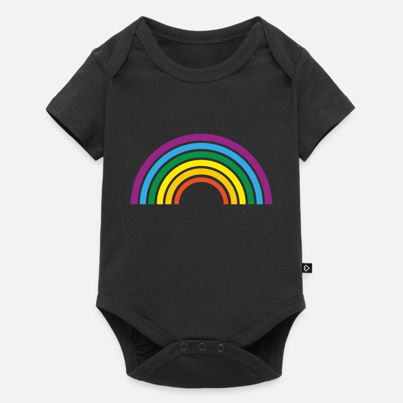 rainbow - Baby Premium Kurzarmbody - Schwarz