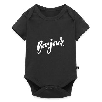Bonjour - Baby Premium short-sleeve bodysuit - black - Front