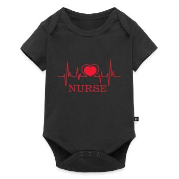 Infirmière Médecin Infirmière Hôpital - Body à manches courtes Premium Bébé - noir - Devant