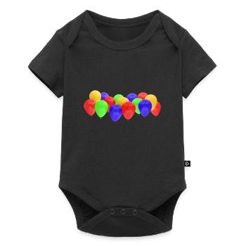 ballons gonflables multicolores ballon gonflable - Body à manches courtes Premium Bébé - noir - Devant