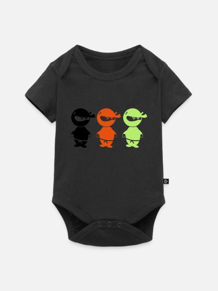 ninjas_002 - Baby Premium Kurzarmbody - Schwarz