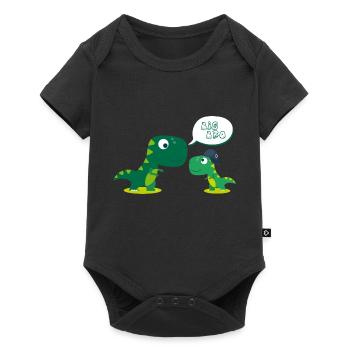 Big Bro Dino - Baby Premium short-sleeve bodysuit - black - Front