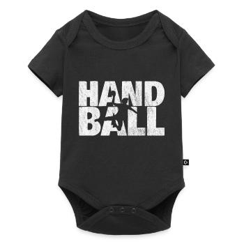 sport de handball - Body à manches courtes Premium Bébé - noir - Devant