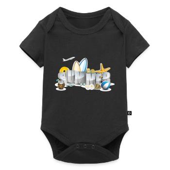 été - Body à manches courtes Premium Bébé - noir - Devant