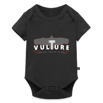 VULTURE - the real king of the air - Geier - white - Baby Premium short-sleeve bodysuit - black - Front