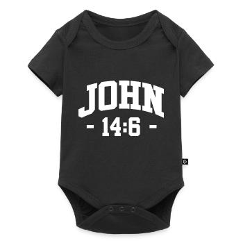 John 14:6 - Jesus Christ - Christian religion - Baby Premium short-sleeve bodysuit - black - Front