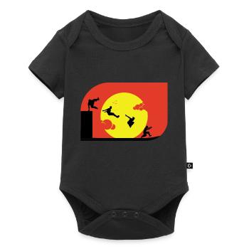 Parkour Traceur cadeau - Body à manches courtes Premium Bébé - noir - Devant
