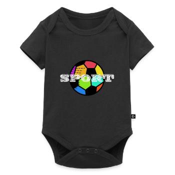 Sport - Baby Premium short-sleeve bodysuit - black - Front