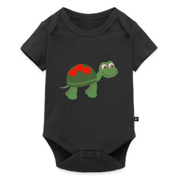 Turtle - Baby Premium short-sleeve bodysuit - black - Front