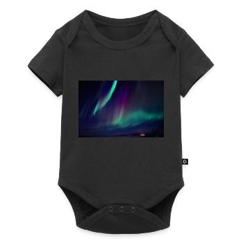 Abisko Suède Northern Lights 2 - Body à manches courtes Premium Bébé - noir - Devant