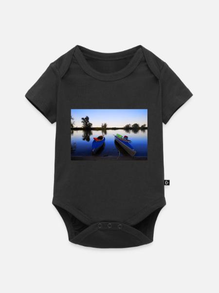 Bateaux pliants - Body à manches courtes Premium Bébé - noir