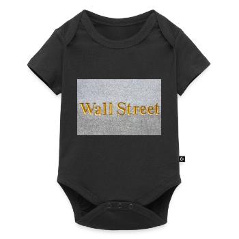 Wall Street golden lettering New York USA - Baby Premium short-sleeve bodysuit - black - Front
