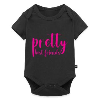 pretty best friends - Baby Premium short-sleeve bodysuit - black - Front