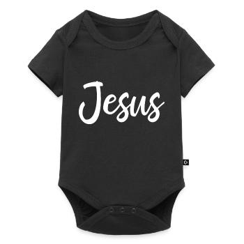 Jesus - Christians Christ Gift - Baby Premium short-sleeve bodysuit - black - Front