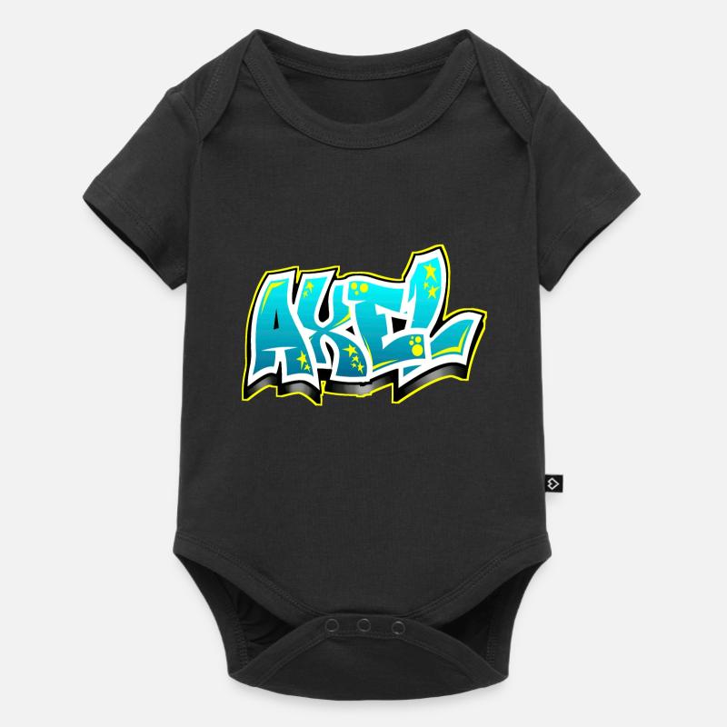 Graffiti Name Axel - Body à manches courtes Premium Bébé - noir