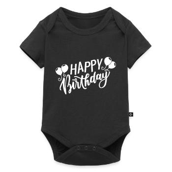 Joyeux anniversaire - Body à manches courtes Premium Bébé - noir - Devant