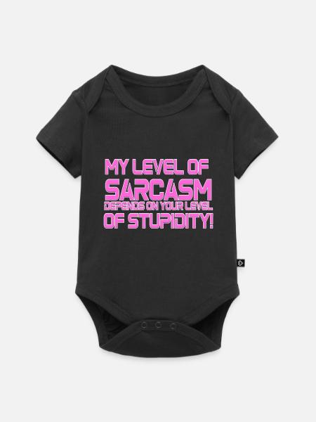 Sarcasm - Baby Premium short-sleeve bodysuit - black