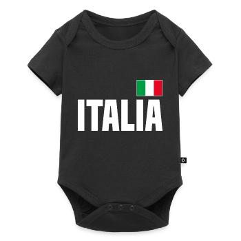 Italia Italy Flag - Baby Premium short-sleeve bodysuit - black - Front
