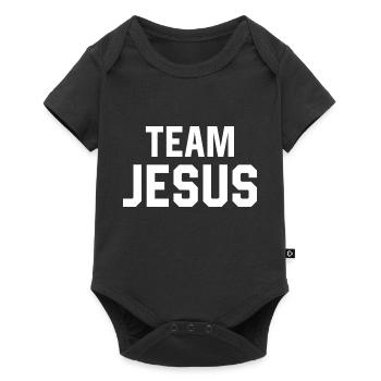 Team Jesus - Baby Premium short-sleeve bodysuit - black - Front