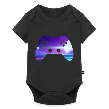 controller - Baby Premium short-sleeve bodysuit - black - Front