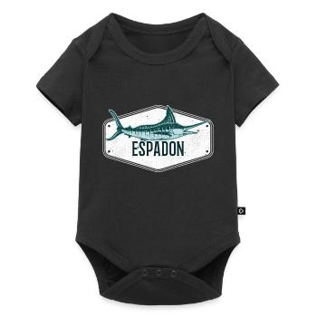 SWORDFISH Gift deep-sea fishing fisherman - Baby Premium short-sleeve bodysuit - black - Front