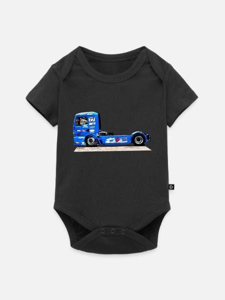 Renntruck - Baby Premium Kurzarmbody - Schwarz