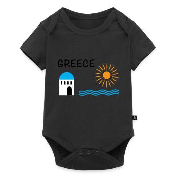 Grèce - Body à manches courtes Premium Bébé - noir - Devant
