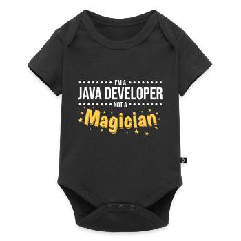 Java Developer - Body à manches courtes Premium Bébé - noir - Devant