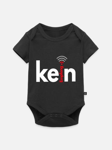kein Empfang - Baby Premium Kurzarmbody - Schwarz