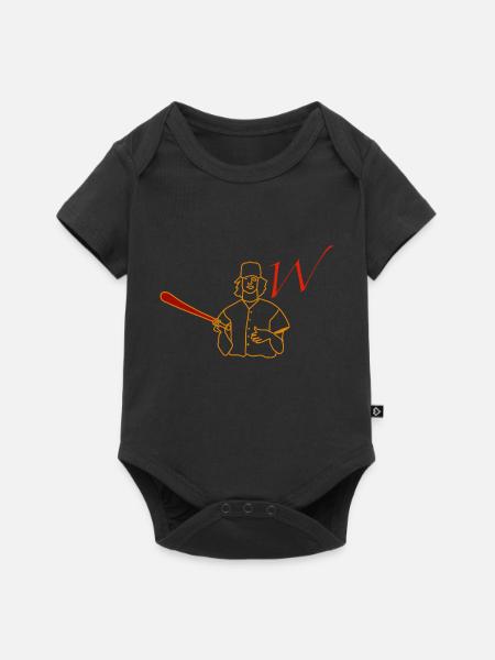 Krieger - Baby Premium Kurzarmbody - Schwarz
