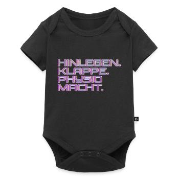 Physiotherapie Therapeut Spruch - Baby Premium Kurzarmbody - Schwarz - Vorne
