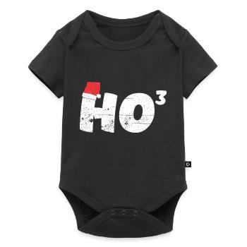 Ho 3 Professeur de mathématiques de Noël Santa HO HO HO - Body à manches courtes Premium Bébé - noir - Devant
