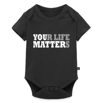 your life matters - Baby Premium short-sleeve bodysuit - black - Front