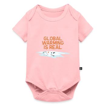 LE RÉCHAUFFEMENT CLIMATIQUE EST RÉEL - Body à manches courtes Premium Bébé - rose - Devant