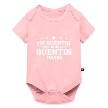 Quentin - Body à manches courtes Premium Bébé - rose - Devant