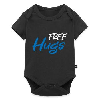Câlins gratuits - Body à manches courtes Premium Bébé - noir - Devant